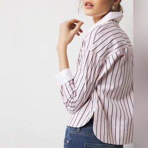 WHBM Pocket Poplin Shirt